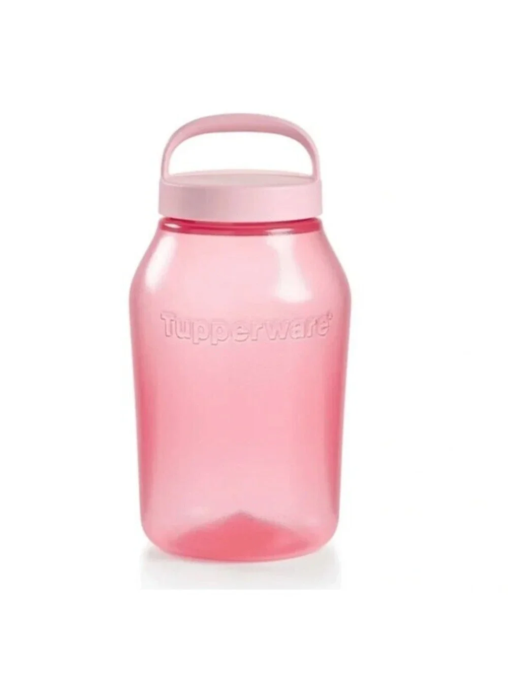Tupperware Pink Large Capacity Universal Jug Jar with Handled Lid 3 Quart/Liter